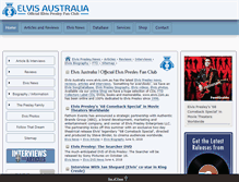 Tablet Screenshot of elvis.com.au
