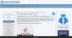 Desktop Screenshot of coloneltomparker.elvis.com.au